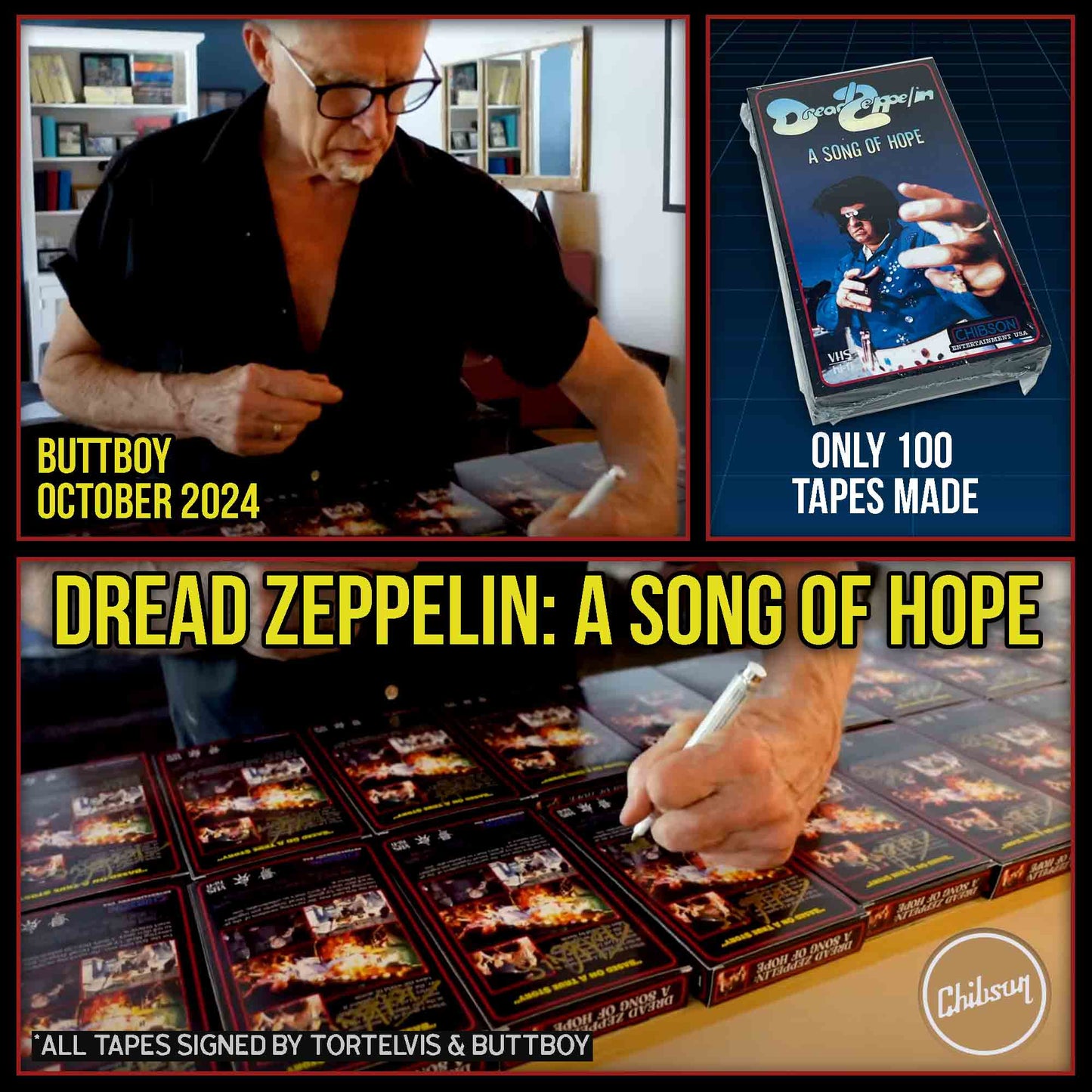 Dread Zeppelin: A Song Of Hope [VHS] *Signed by Tortelvis & Buttboy*