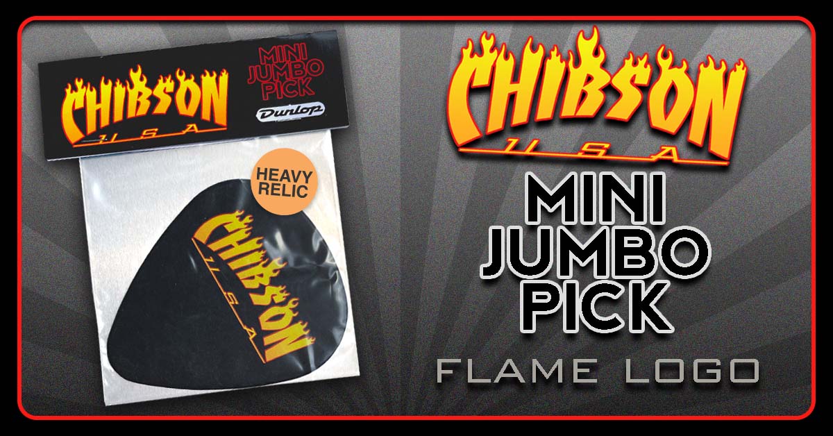 Flame Logo Mini Jumbo Pick (Heavy Relic)
